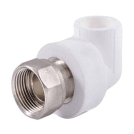 Угольник PP-R бел комб Дн20х3/4" нак/г РосТурПласт 14266