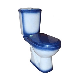 Унитаз-компакт Комфорт к/вып н/под 2реж в/к син/д Rosa Киров