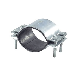 Хомут ремонтный ст оц Ду50 2/стор 4-бол L=103 ККАЗ