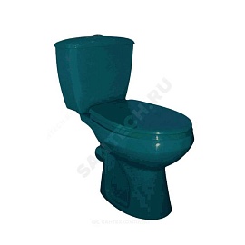 Унитаз-компакт Элисса к/вып н/под 1реж в/к зел Оскол