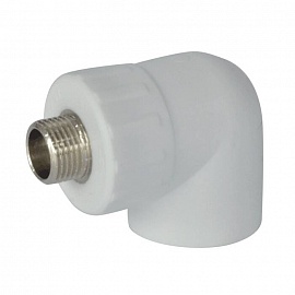 Угольник PP-R бел комб Дн32х3/4" НР РосТурПласт 10805