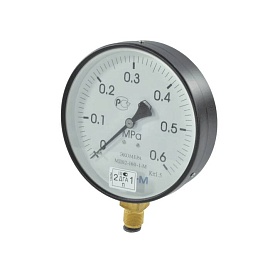 Манометр рад МД 02 0-1,6МПа(0-16бар)Дк160 G1/2" ст ЭКОМЕРА МД02-160-G-16
