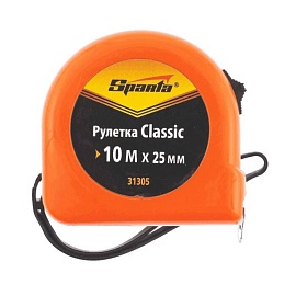 Рулетка Classic 25мм/10м SPARTA 31305