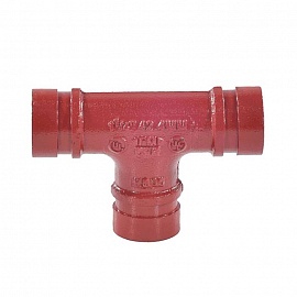 Тройник длин п/муфту XGQT03L Ду100(Дн114) грувлок LEDE