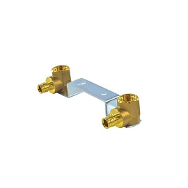 Водорозетка PE-X лат Дн16х1/2" ВР с монтаж/планкой Smart Aqua Q&E Uponor 1023037