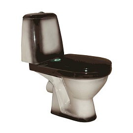 Унитаз-компакт Премьер г/вып н/под 2реж в/к черн/д Rosa Киров