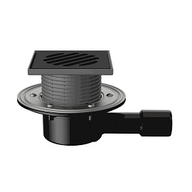 Трап рег гор/вып сух/затв Дн40/50 чуг/реш 150x150мм Fachmann 04.036