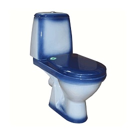 Унитаз-компакт Премьер г/вып н/под 2реж в/к син/д Rosa Киров